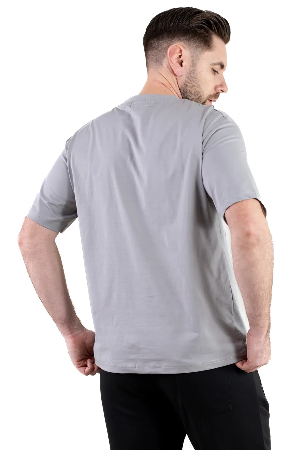 Tricou gri oversize Smile [4]