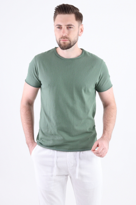 Tricou verde texturat barbati [6]