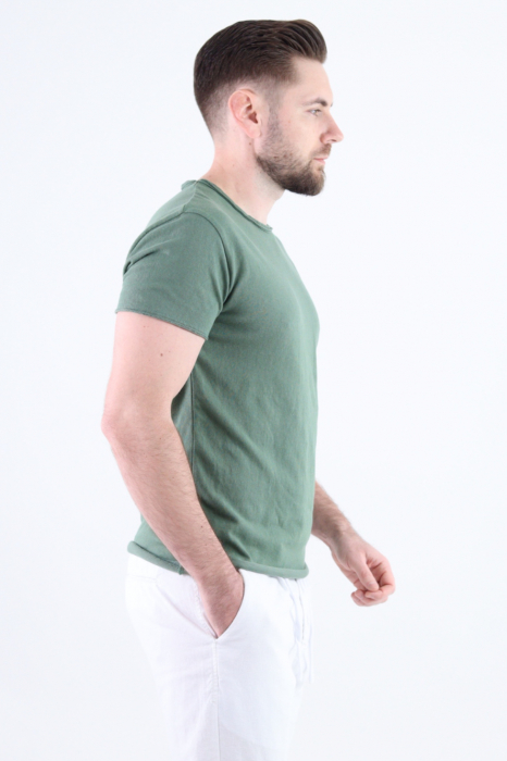 Tricou verde texturat barbati [2]