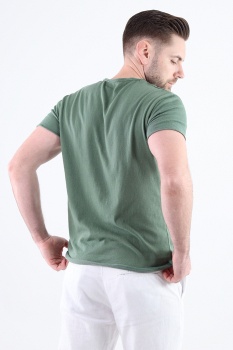 Tricou verde texturat barbati [3]