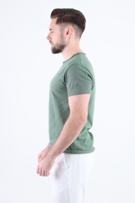 Tricou verde texturat barbati [5]