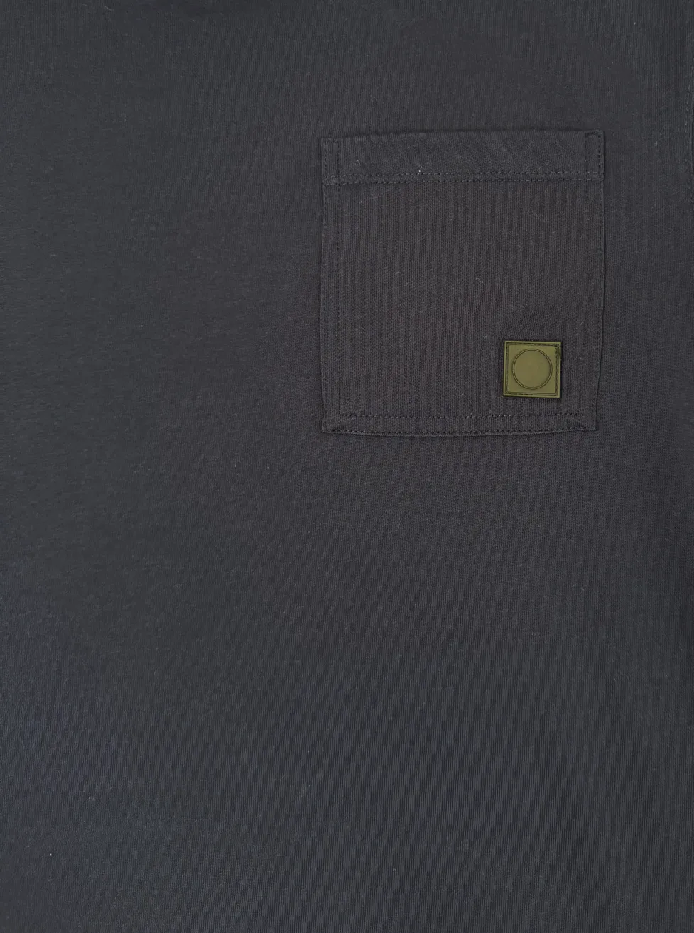 Tricou oversize bărbați negru, bumbac gros, logo subtil [8]