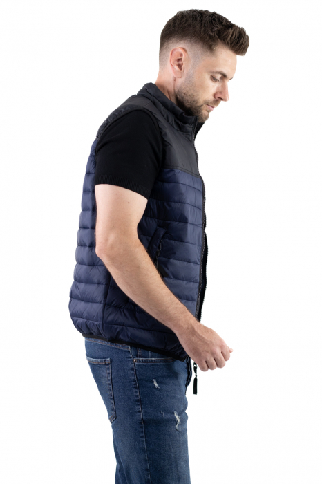Vesta barbati bleumarin combinat cu negru [3]