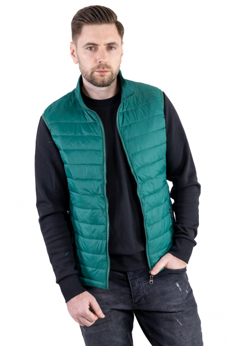 Vesta slim fit usoara verde subtire [5]