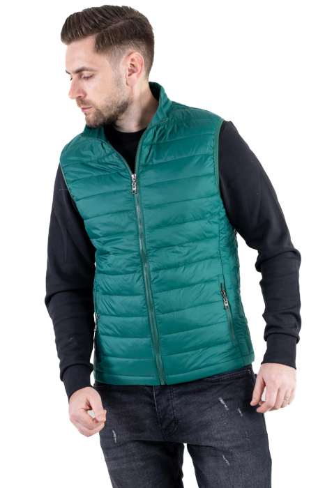 Vesta slim fit usoara verde subtire [10]
