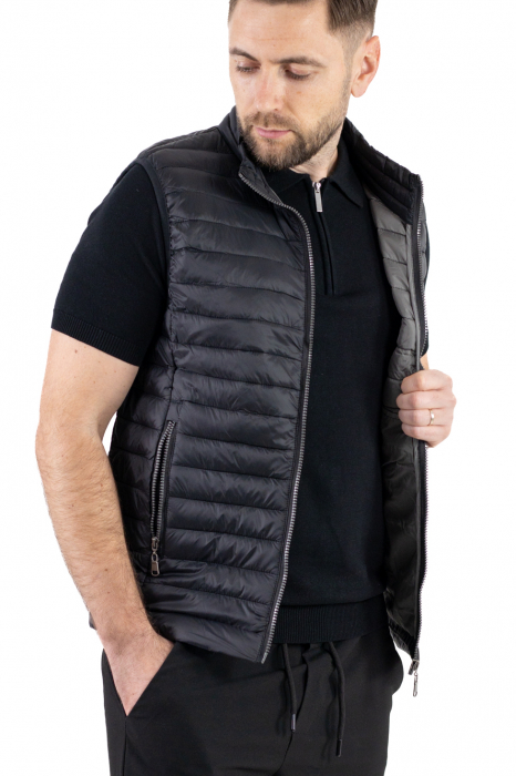 Vesta regular fit usoara neagra subtire [8]