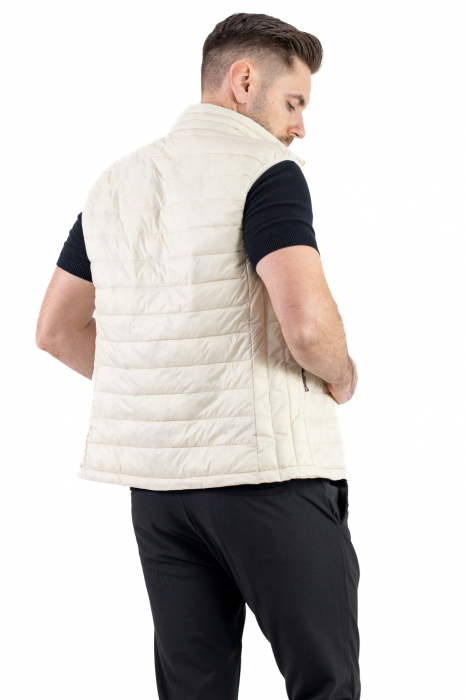 Vesta slim fit usoara crem subtire [5]