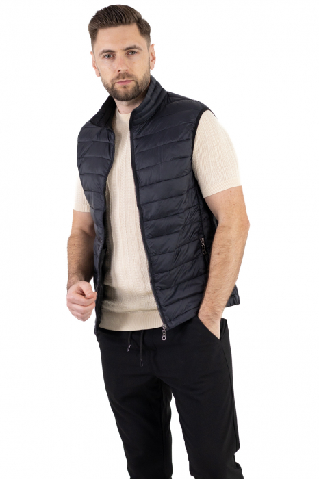 Vesta slim fit usoara neagra subtire [7]
