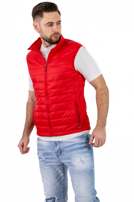Vesta slim fit usoara rosie subtire [5]