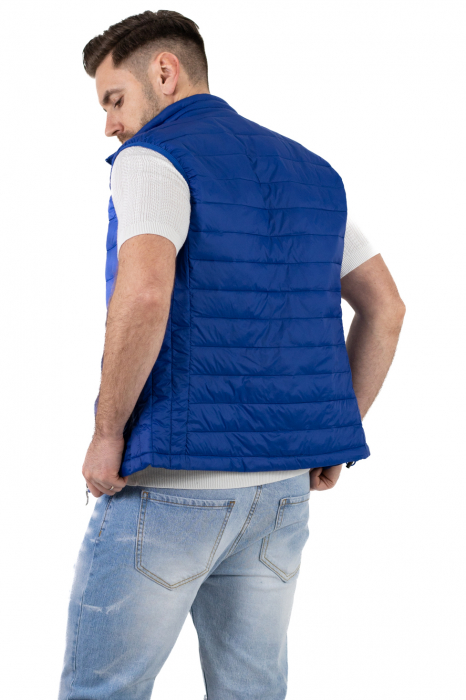 Vesta slim fit usoara albastra subtire [2]