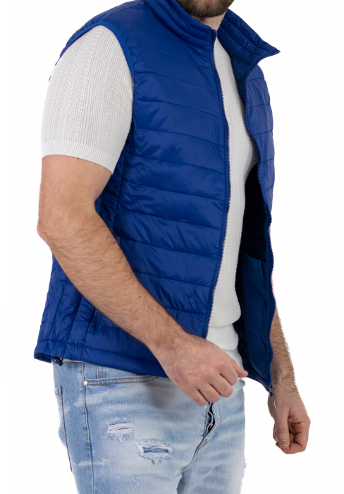 Vesta slim fit usoara albastra subtire [6]