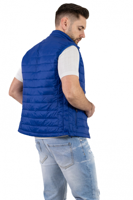 Vesta slim fit usoara albastra subtire [8]