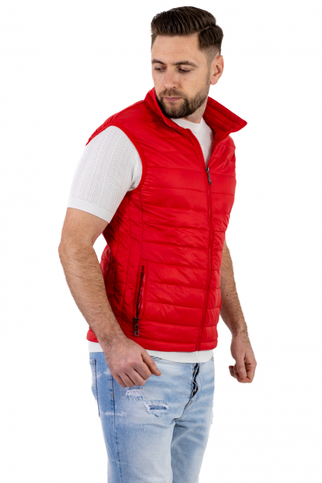 Vesta slim fit usoara rosie subtire [3]