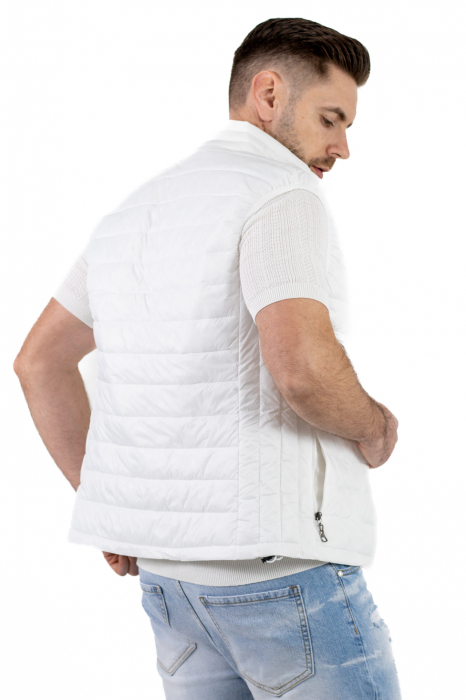 Vesta slim fit usoara alba subtire [5]