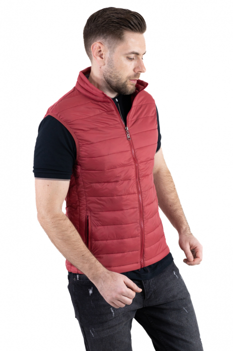 Vesta slim fit usoara bordo subtire [6]