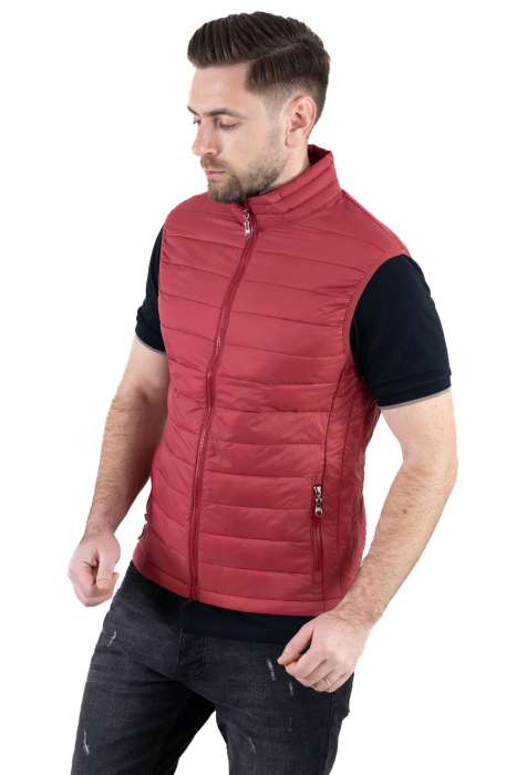 Vesta slim fit usoara bordo subtire [9]