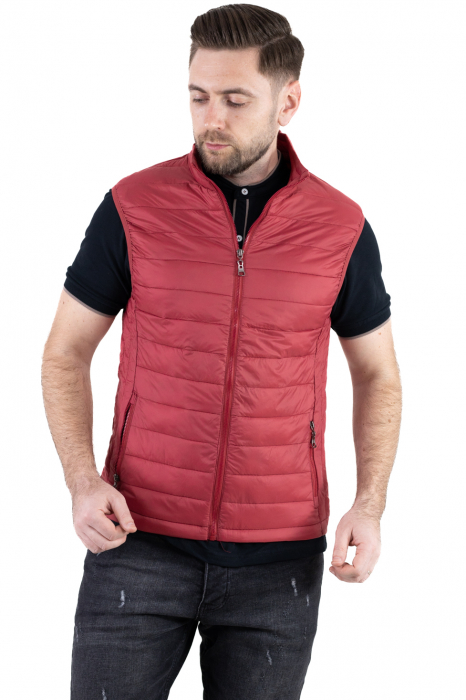 Vesta slim fit usoara bordo subtire [5]