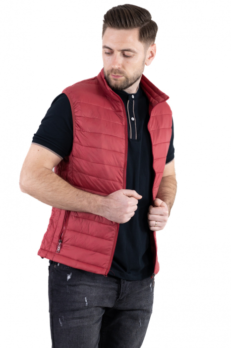 Vesta slim fit usoara bordo subtire [7]