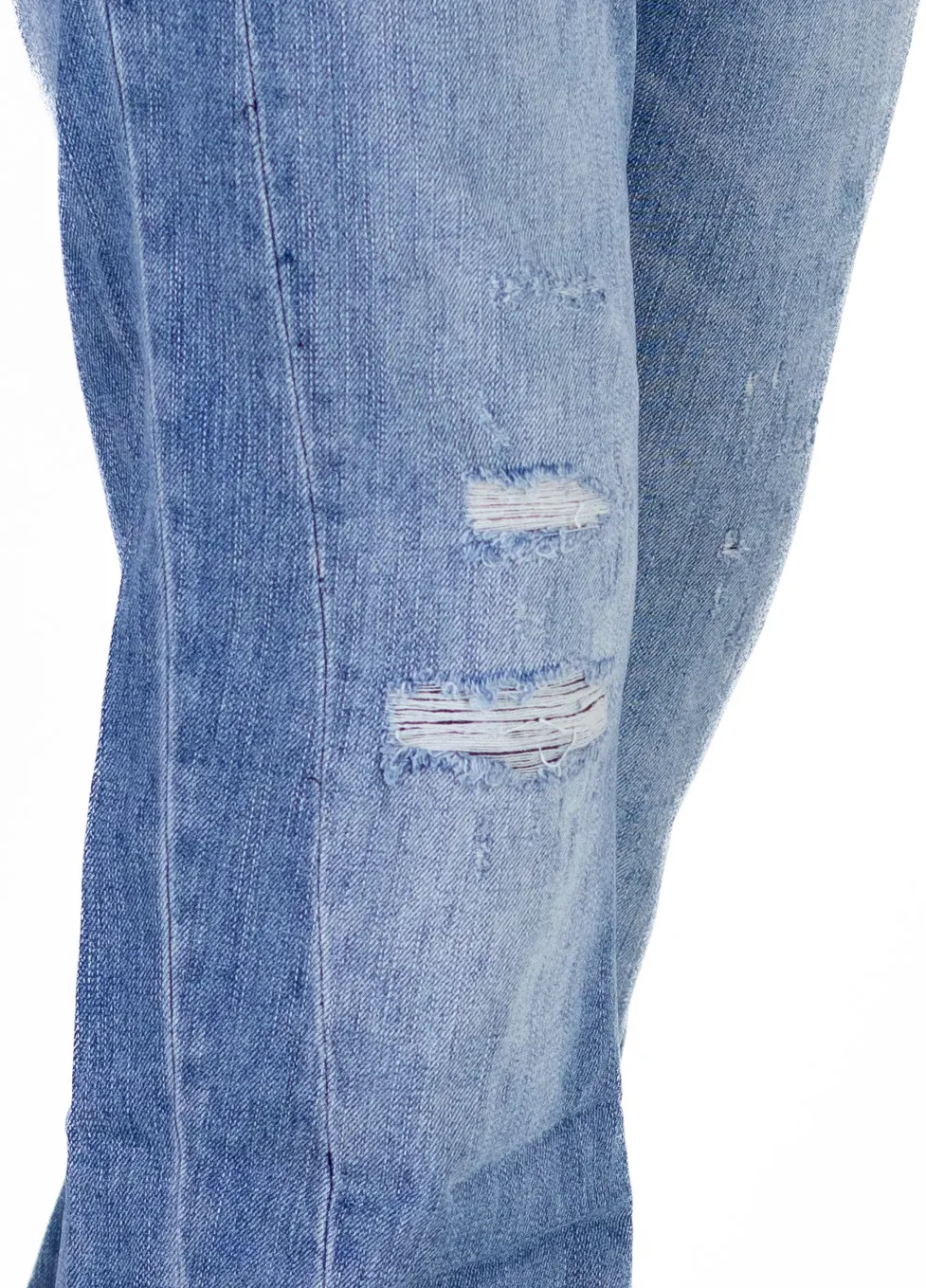 Blugi barbati straight-fit cu detalii ripped [5]