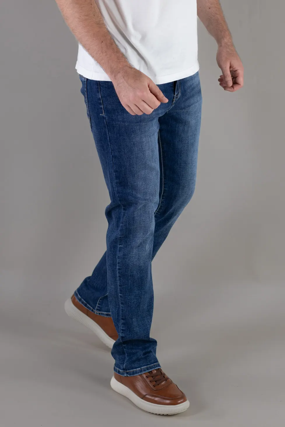 Blugi barbati albastru închis regular fit [2]