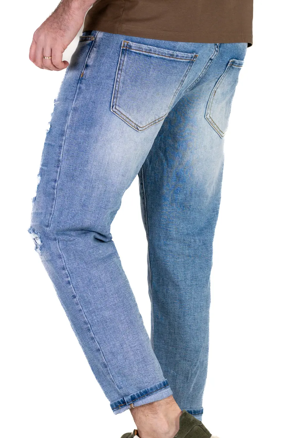 Blugi Bărbați Carrot Fit – Denim Elastic și Confortabil [3]