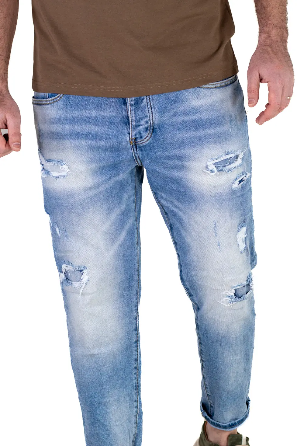 Blugi Bărbați Carrot Fit – Denim Elastic și Confortabil [6]