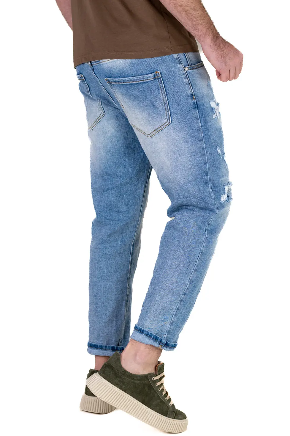 Blugi Bărbați Carrot Fit – Denim Elastic și Confortabil [4]