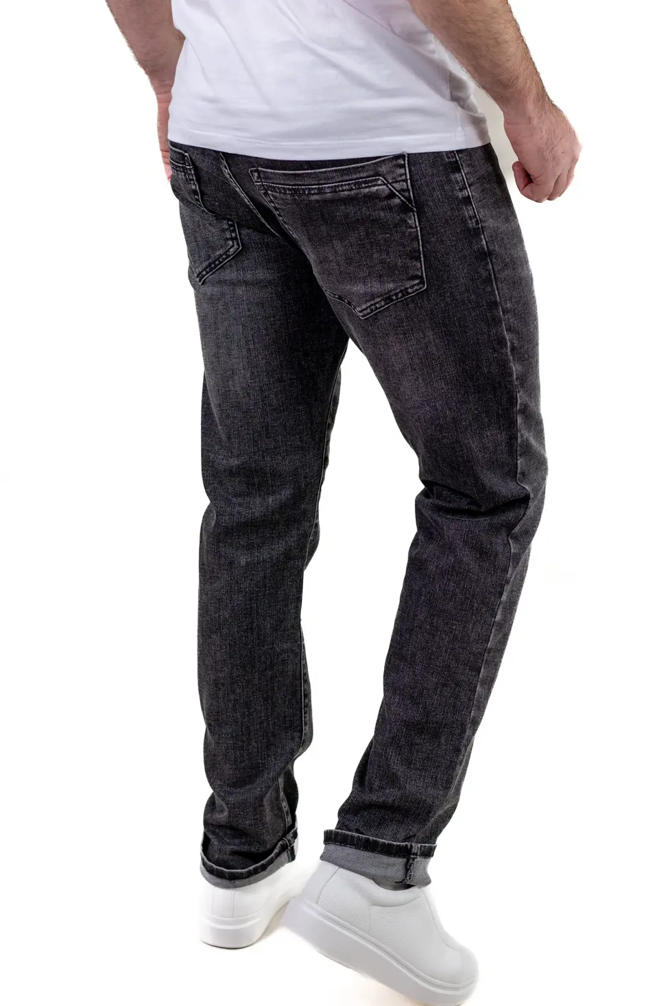 Blugi bărbați regular fit – gri antracit wash [5]