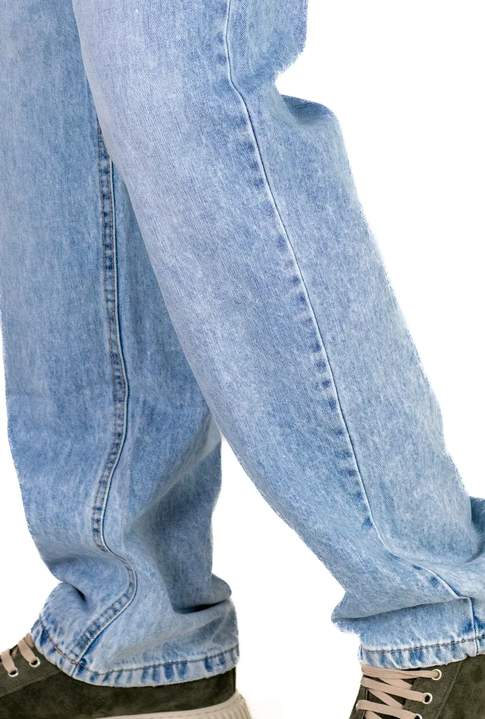 Blugi Bărbați Baggy Fit Albastru Vintage – Stil Retro Streetwear [7]