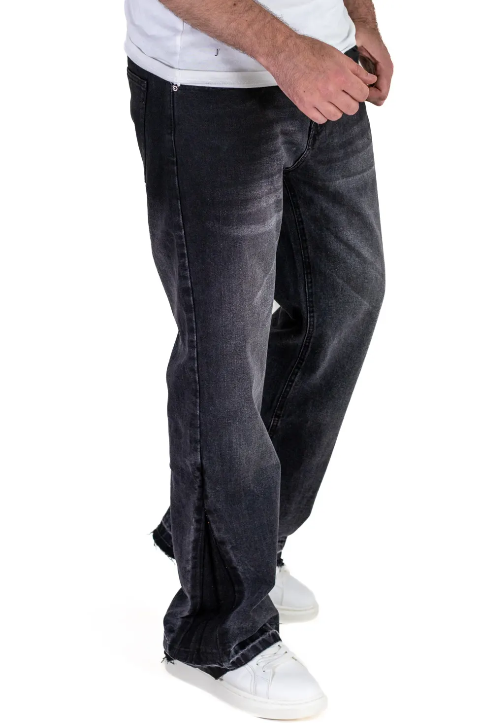BLUGI - Blugi barbati straight-fit gri