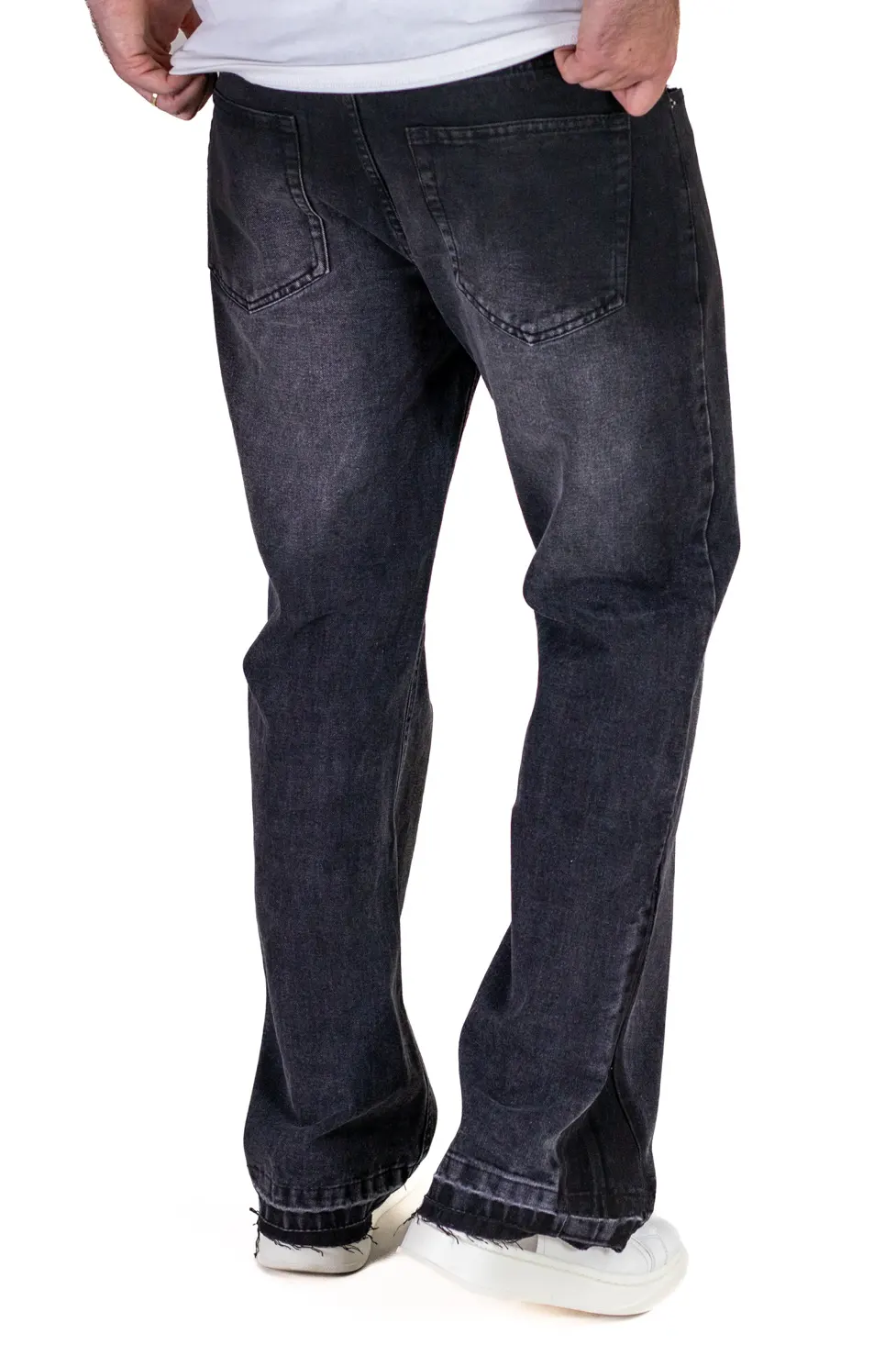Blugi barbati straight-fit gri [3]