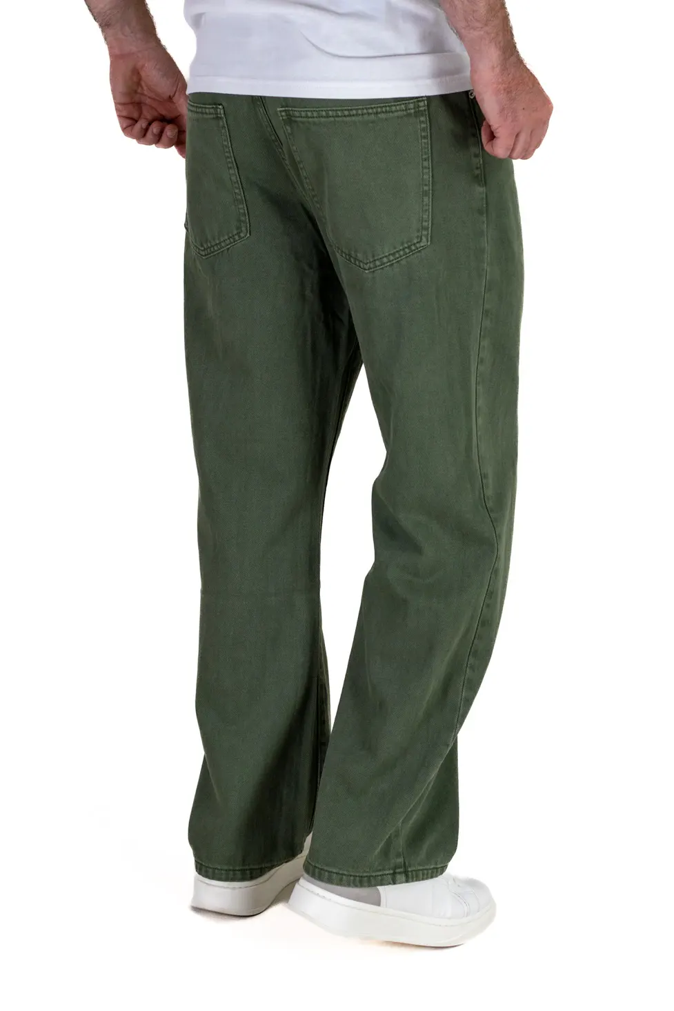 Blugi barbati straight-fit verde măsliniu [6]