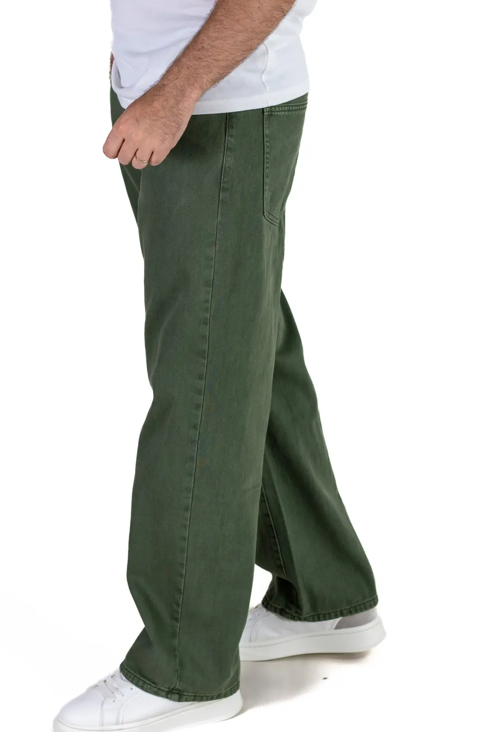 Blugi barbati straight-fit verde măsliniu [4]