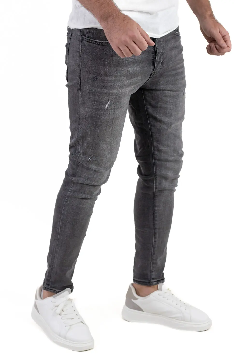 Promotii - Blugi skinny fit gri bărbaț