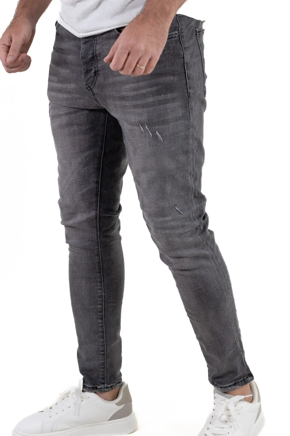 Blugi skinny fit gri bărbaț [2]