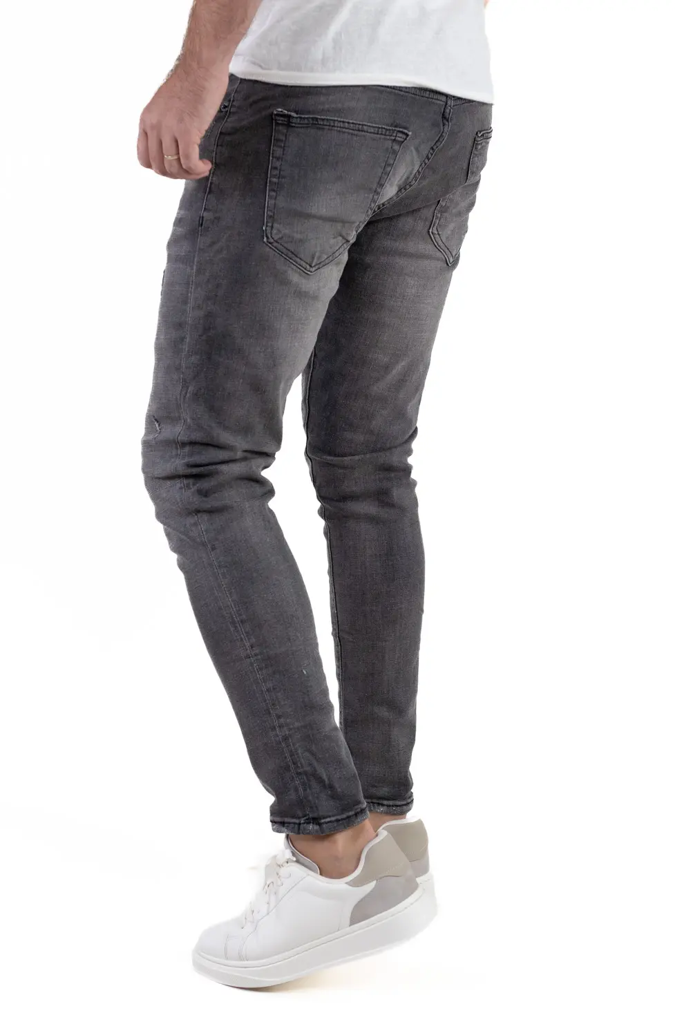Blugi skinny fit gri bărbaț [3]