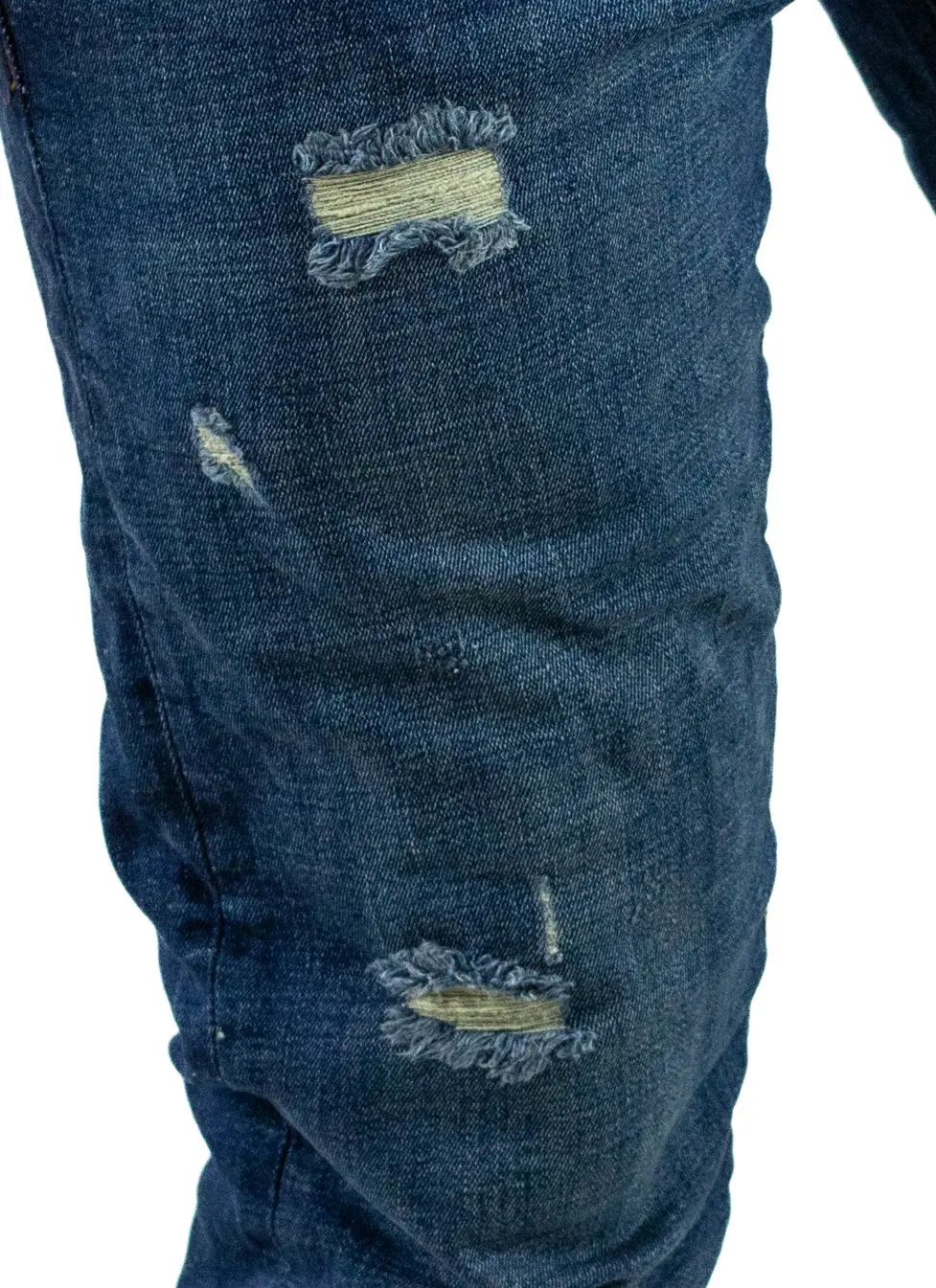 Blugi skinny fit albastru-verzui bărbați [4]