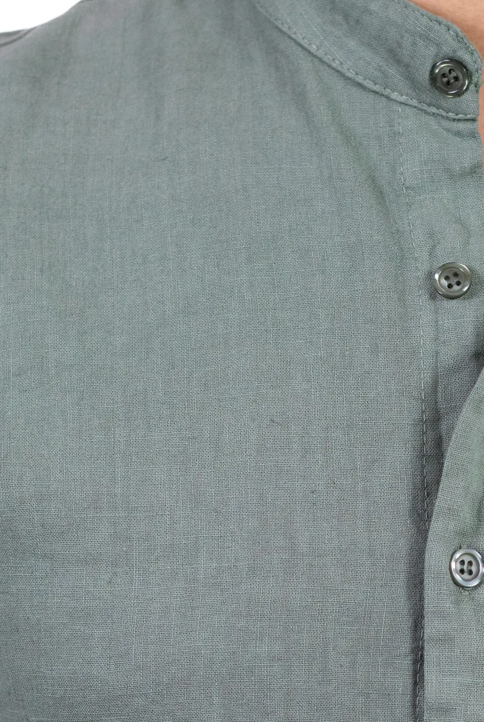 Cămașă verde din in 100% – Made in Italy [6]