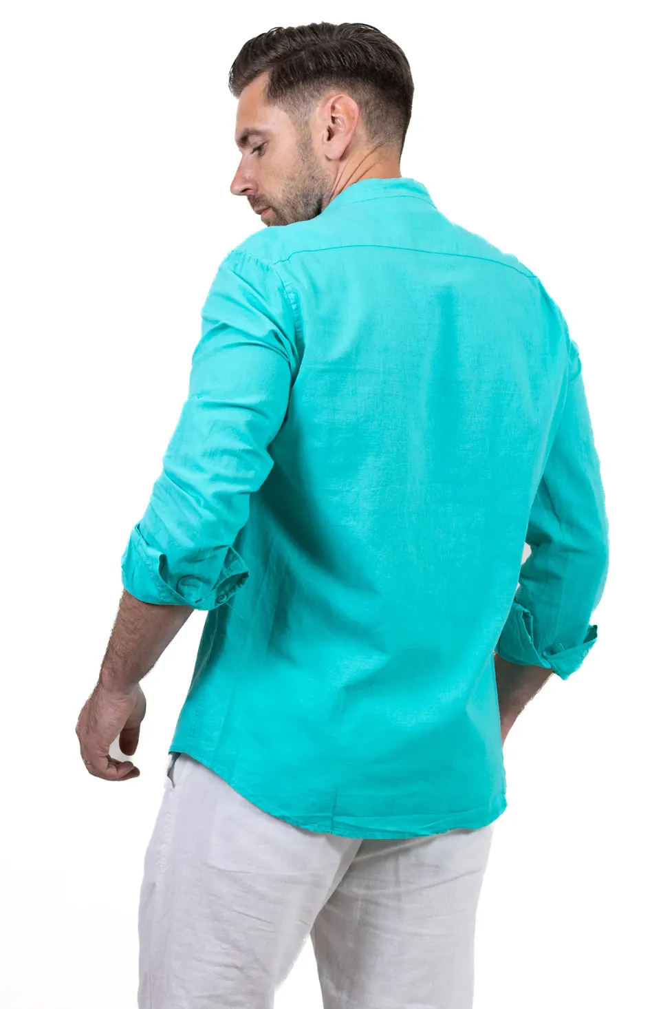 Camasa verde aqua barbati din in [3]