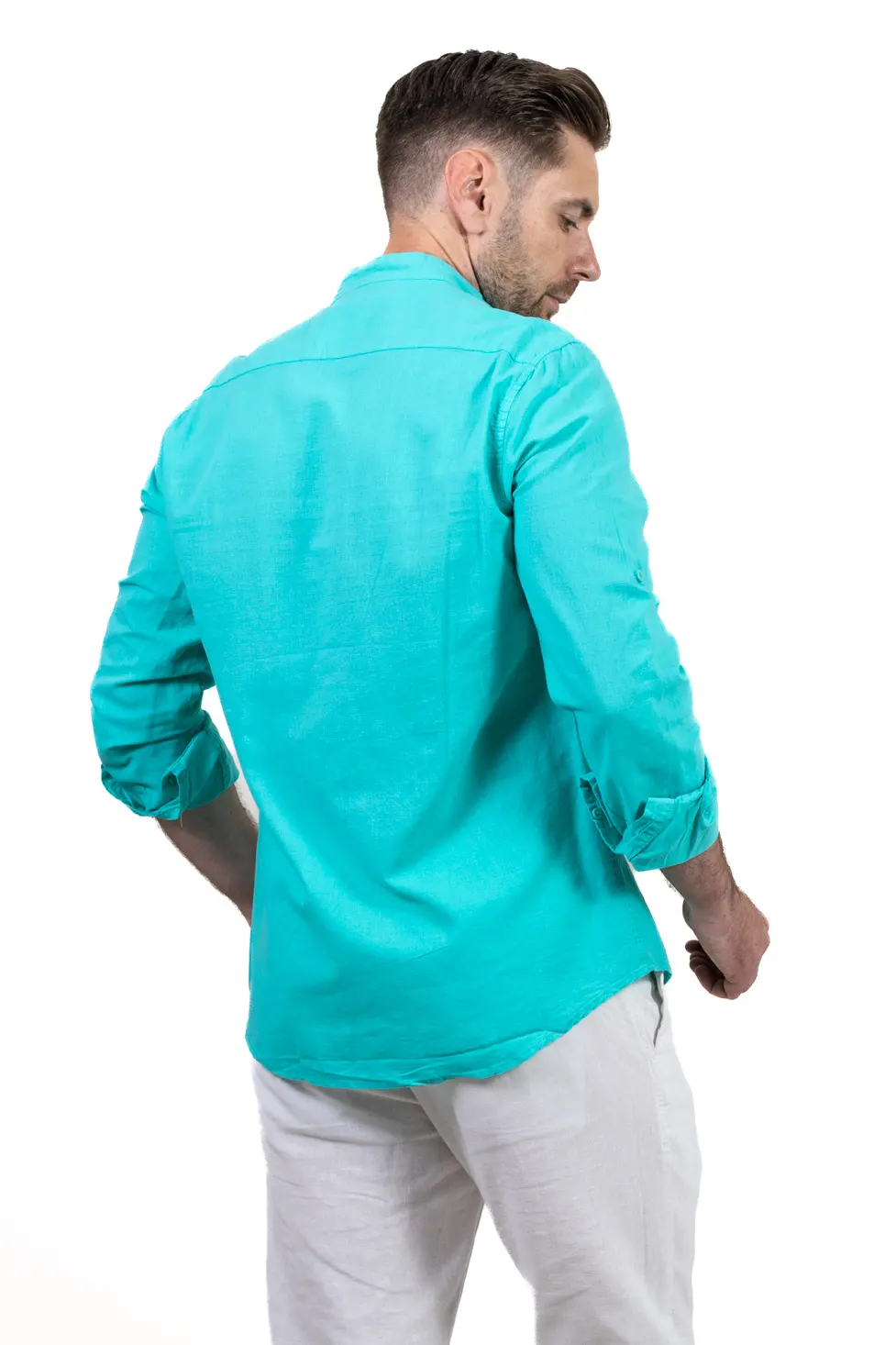 Camasa verde aqua barbati din in [4]
