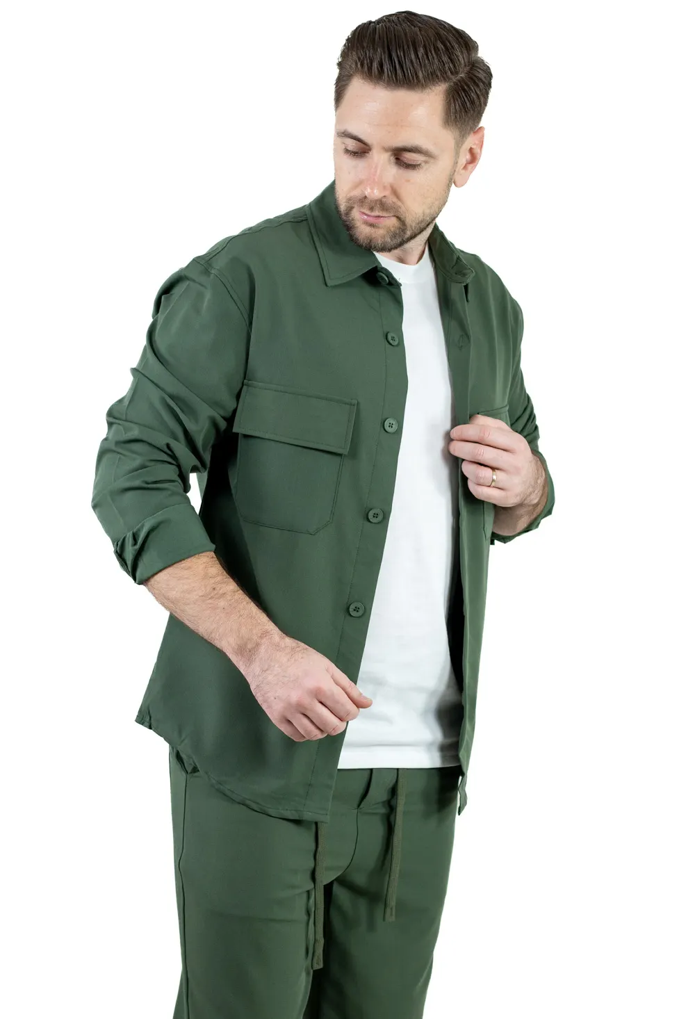 Compleu verde de vara barbati - Lejer si Aerisit [6]