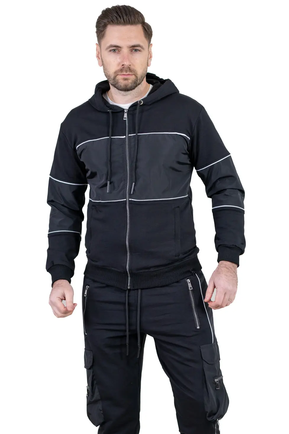 Trening urban cu multiple buzunare negru [6]