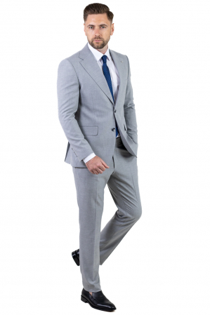 COSTUME - Costum gri elegant de vara pentru bărbați