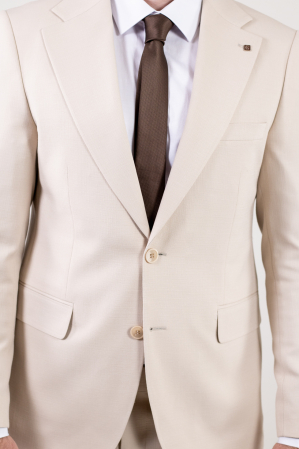 Costum crem elegant de vara pentru bărbați [14]