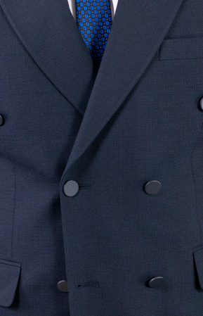 Costum bleumarin elegant de vară cu doua randuri de nasturi [13]