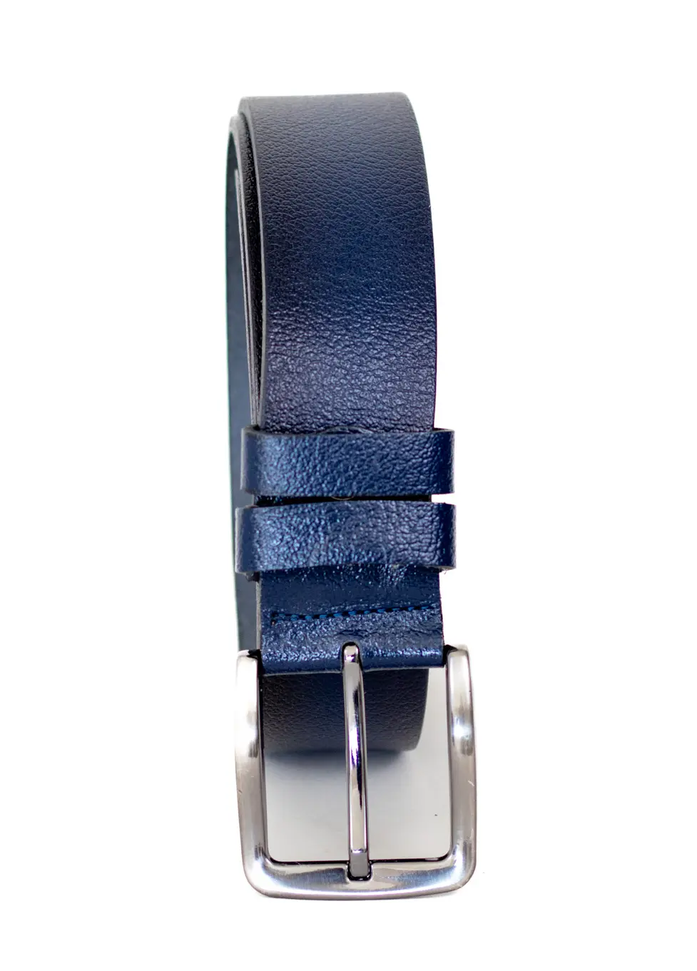 ACCESORII - Curea piele barbati bleumarin