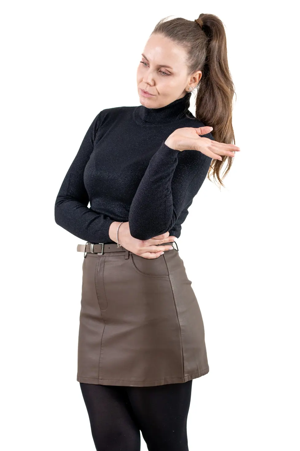 Colecția Actuală - Pulover damă tip cașmir cu perle aplicate la guler – Maxwear