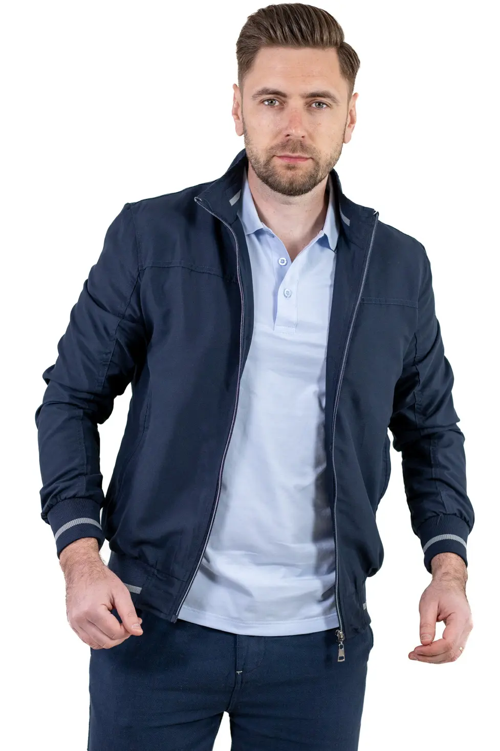 Geaca bleumarin usoara de vara [7]