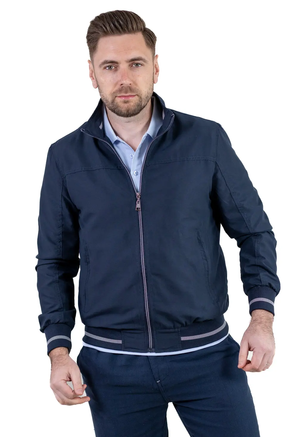 Geaca bleumarin usoara de vara [1]