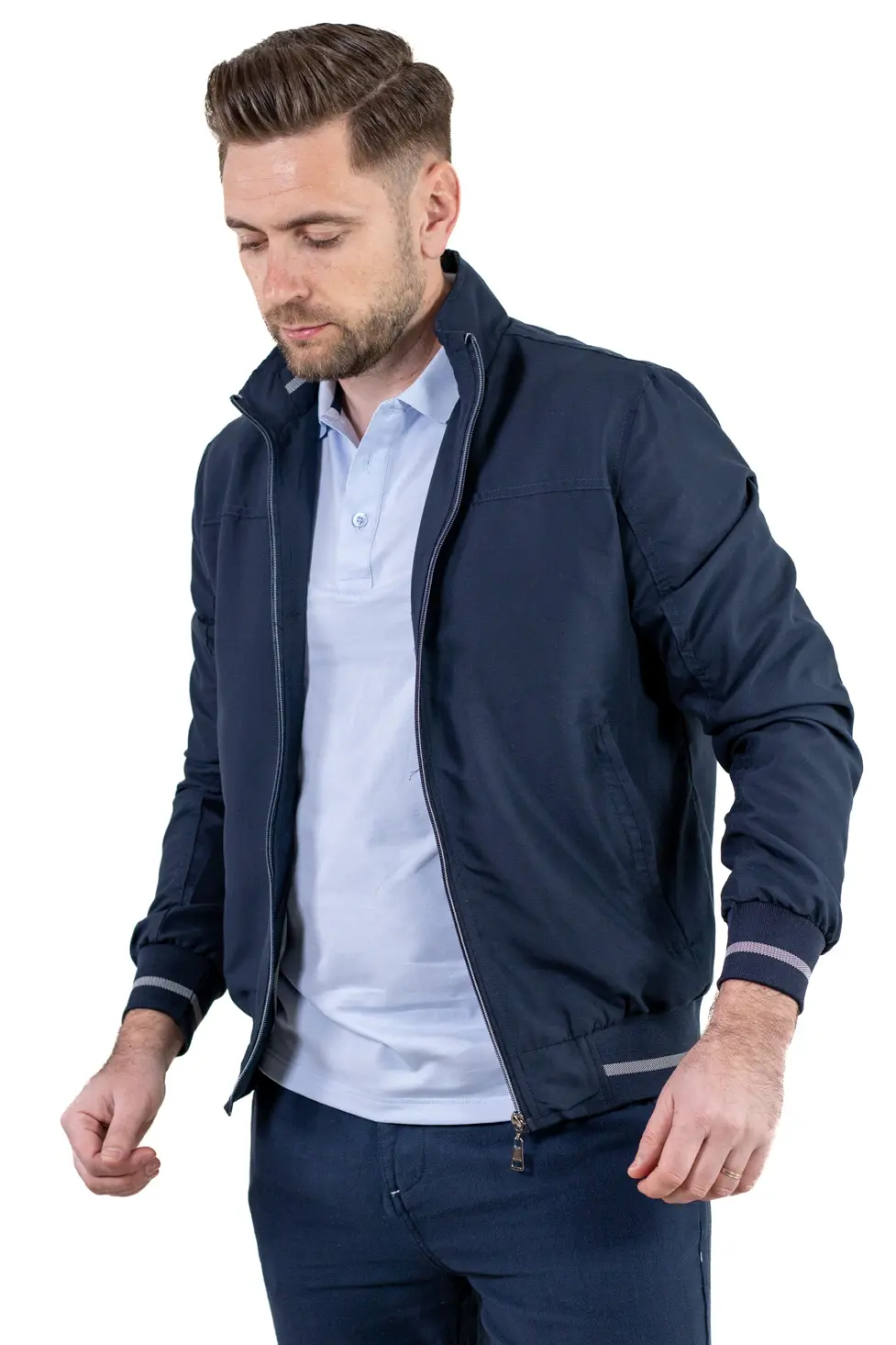 Geaca bleumarin usoara de vara [8]